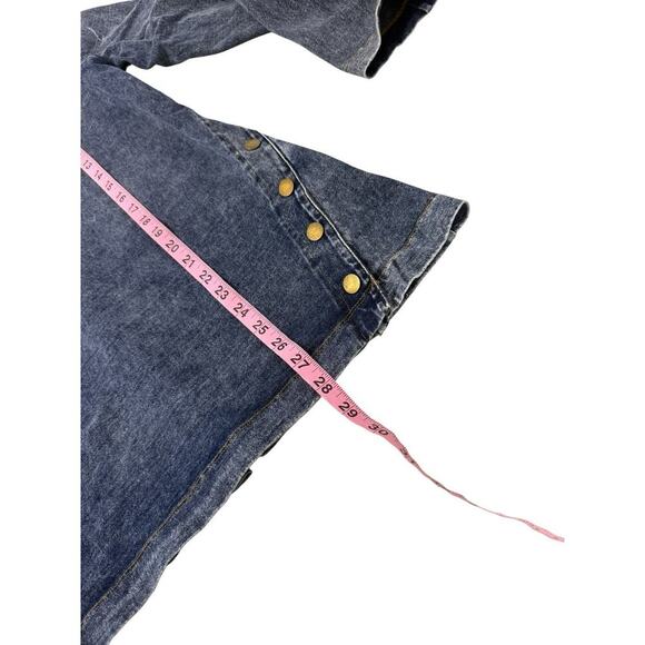 Soft Surroundings Womens XL Petite En Pointe Denim V Neck Stretch Tunic Tops - Picture 9 of 9